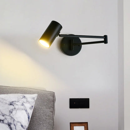 DecorBites™ LED Rotatable Wall Lamp Gold Black White Metal Sconce E27 Bulb