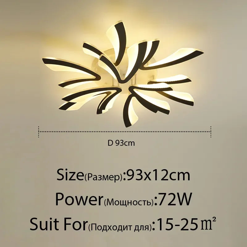 Lámpara de techo LED DecorBites™ con control remoto para decoración del hogar