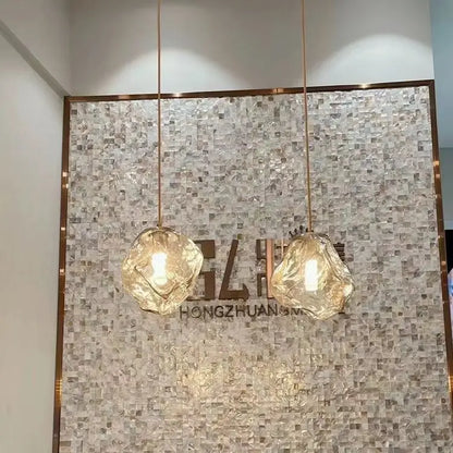 Modern Lava Sculptural FRP Pendant Light