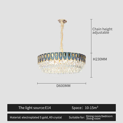 DecorBites™ Crystal Chandelier: Modern Luxury Lighting for Home, Hotel, Restaurant