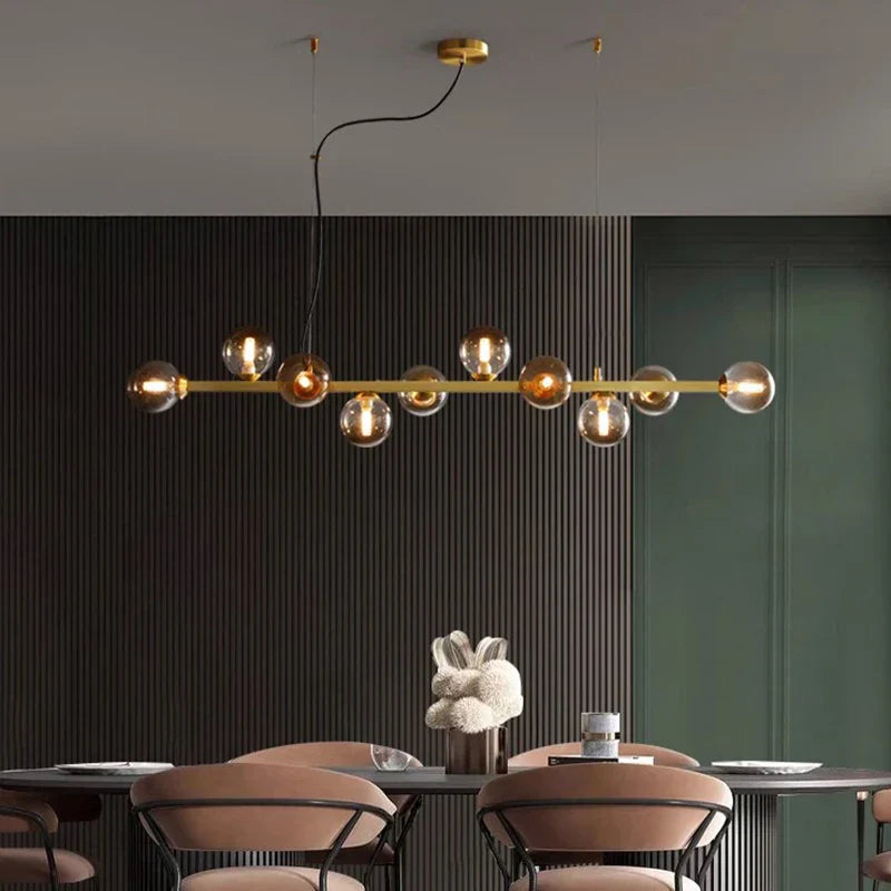 Matte Black Nordic Chandelier