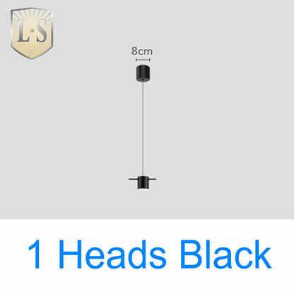 Art Deco Black and Gold LED Pendant Light