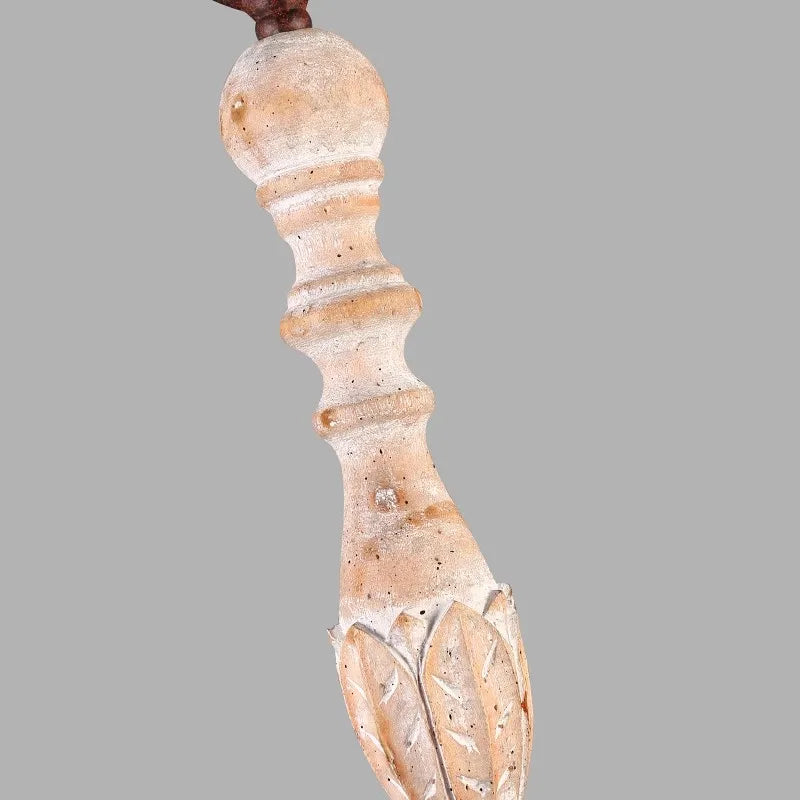 DecorBites™ Double Head French Wall Lamp Solid Wood Iron Sconce