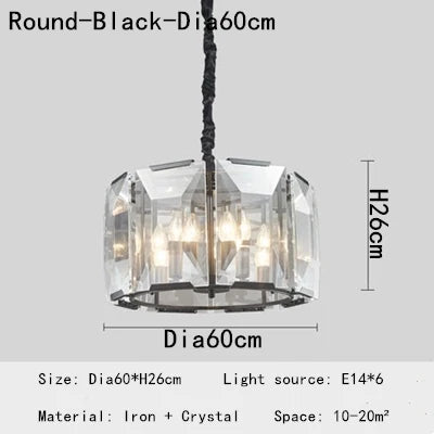 DecorBites™ Crystal Chandeliers: Modern Luxury LED Lighting Fixtures for Home Decor