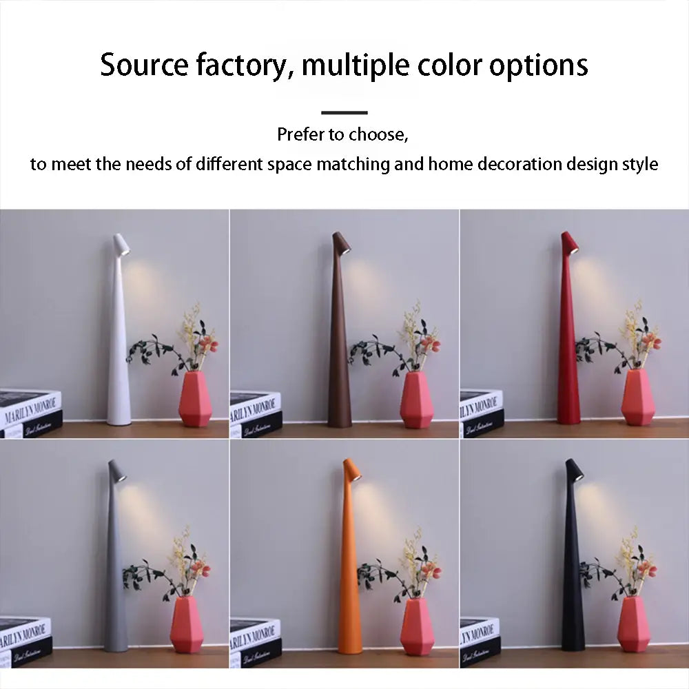 DecorBites™ LED Rechargeable Desk Lamp Creative Living Room Study Lamp Top Touch Dimming Atmosphere Desktop Decoration