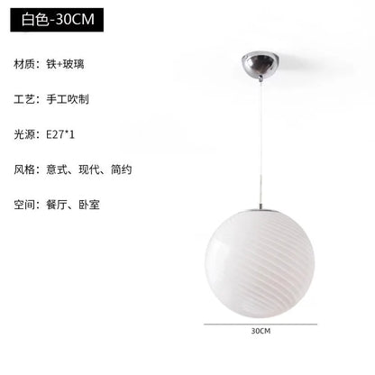 DecorBites™ Glass Pendant Lights LED E27 for Dining Room Bedroom