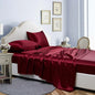 Decobites Satin Queen/ King Bed Sheets Set - Luxurious, High Quality, Solid Colors