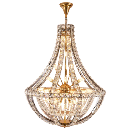 DecorBites™ Crystal Chandelier: Modern Luxury for Living, Dining, Bedroom