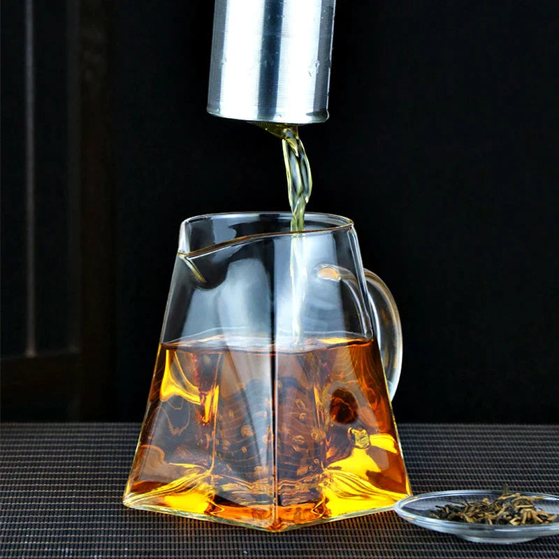 DecorBites™ Glass Tea Pot with Stainless Steel Infuser