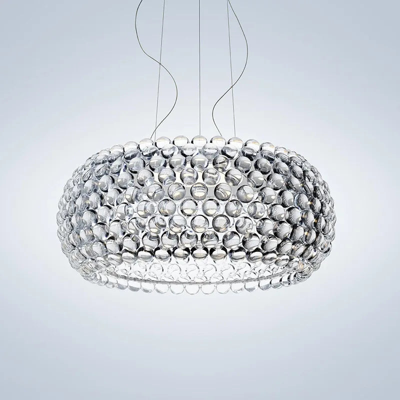 DecorBites™ Caboche LED Chandelier: Artistic Nordic Acrylic Pendant Light for Living Room & Restaurant