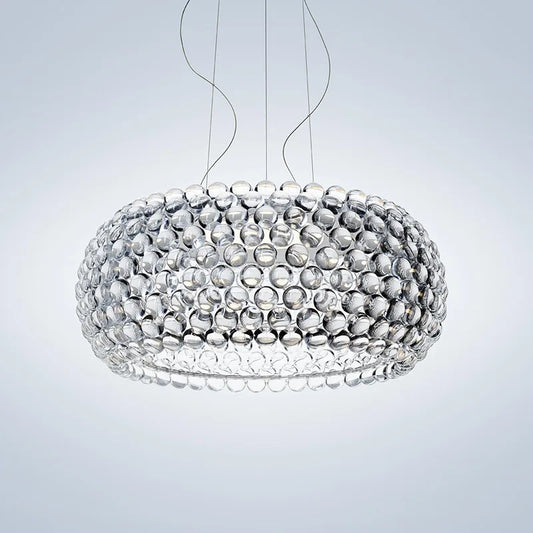 DecorBites™ Caboche LED Chandelier: Artistic Nordic Acrylic Pendant Light for Living Room & Restaurant