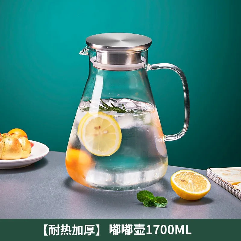 Heat-Resistant Glass Water Jar