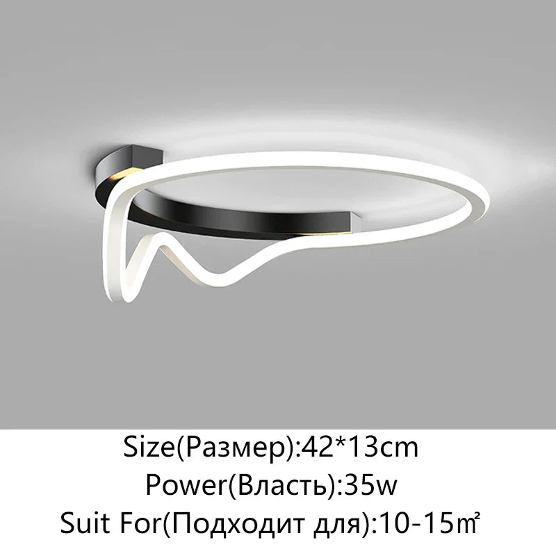 ديكوربايتس™ مصباح سقف LED دائري هندسي للديكور المنزلي