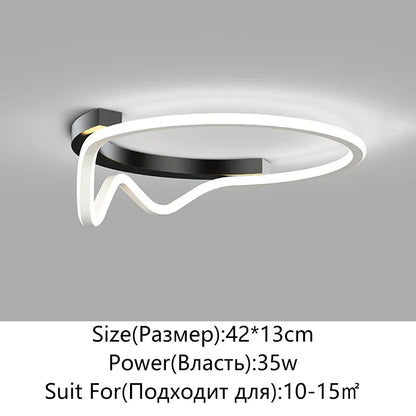 ديكوربايتس™ مصباح سقف LED دائري هندسي للديكور المنزلي