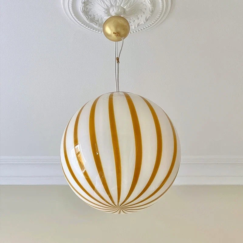 Modern Colorful Glass Ball Pendant Light