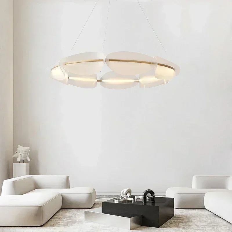 DecorBites™ Circular LED Pendant Light for Living Room Dining Kitchen Bedroom Chandelier