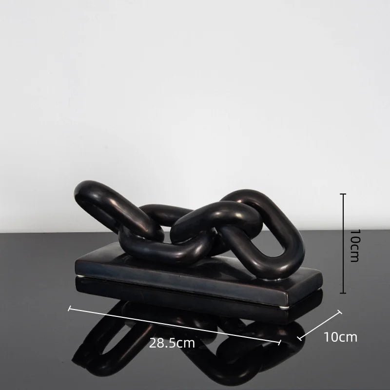 DecorBites™ Golden Chain Skeleton Lock Home Decoration Figurine