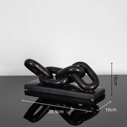 DecorBites™ Golden Chain Skeleton Lock Home Decoration Figurine