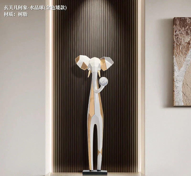 خزانة تلفزيون لغرفة المعيشة بتصميم فني تجريدي من DecorBites™، ديكور عصري فاخر، كبيرة ونحيفة