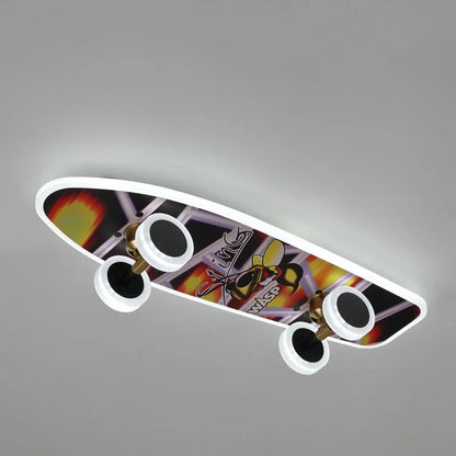DecorBites™ Cartoon Skateboard Ceiling Light for Children's Room
