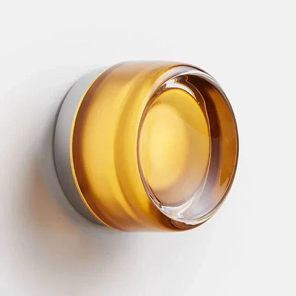 DecorBites™ Glass Round Wall Sconce Light for Indoor Outdoor Living Bathroom Porch Decoration