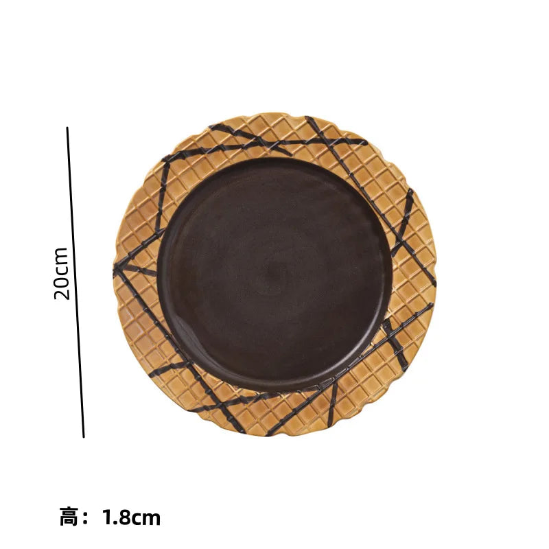 Juego de vajilla de cerámica DecorBites™ Creative Biscuit para aperitivos, postres y café