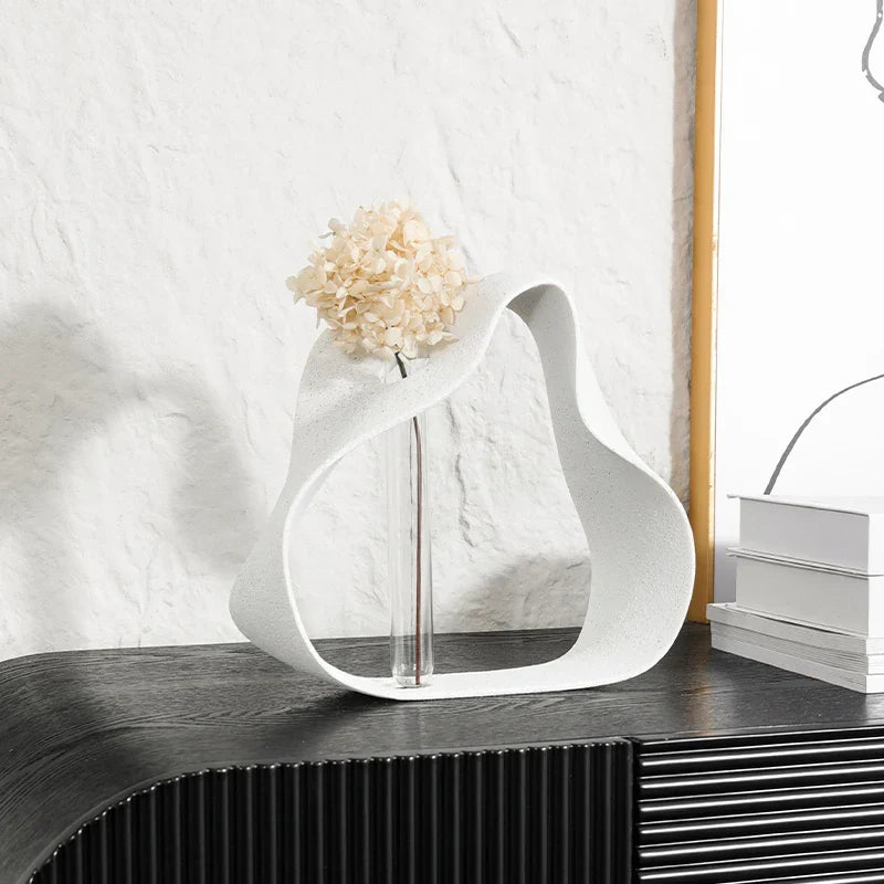 حلقات ديكوربايتس™ الهندسية المجوفة المصنوعة من الراتنج للديكور المنزلي وتنسيق الزهور