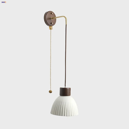 DecorBites™ Ceramic LED Wall Lamp Modern Wood Decor Stair Light Fixtures