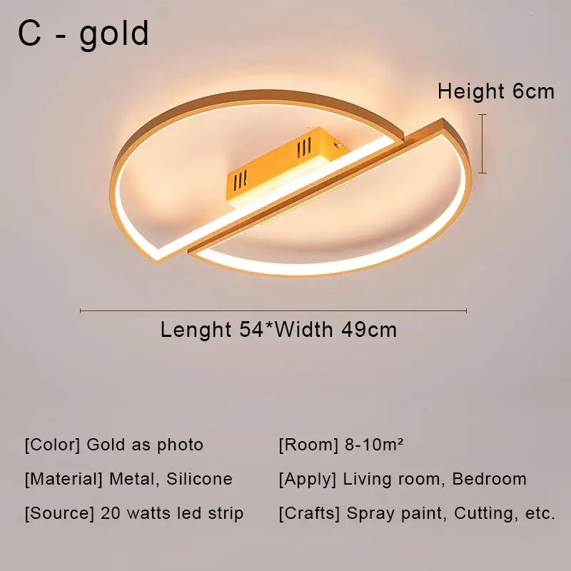 DecorBites™ Black LED Chandelier Ceiling Light Remote Control Fixture for Living Room, Bedroom & Kitchen