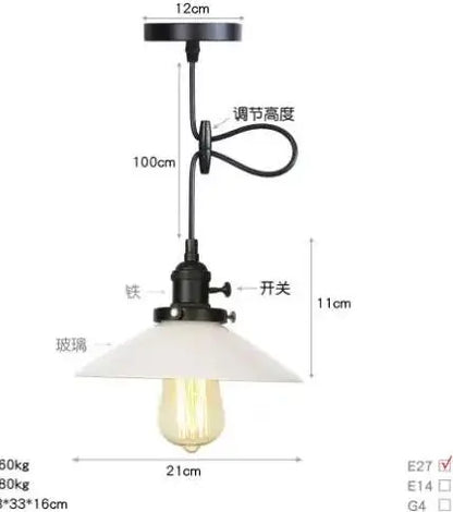 DecorBites™ Green Glass Pendant Light for Bedroom, Dining, and Living Room