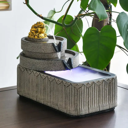 DecorBites™ Flowing Water Fish Pond Tank - Outdoor Garden Ornament Landscape Aquarium