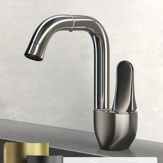 DecorBites™ Brass Faucet with Rotating Ceramic Spool for Household Bathroom Basins