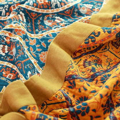 بطانية أريكة وسرير من القطن بتصميم بوهو مانتا من DecorBites™