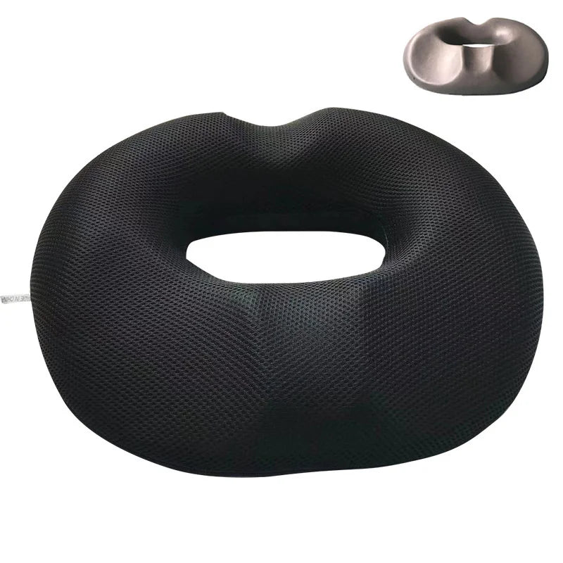 Decobites Hemorrhoid Prostate Health Seat Cushion: Removable Bamboo Charcoal Core Butt Cushion