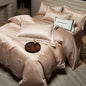 Decobites Luxury Yarn-dyed Jacquard Bedding Set: Duvet, Sheet, Pillowcases