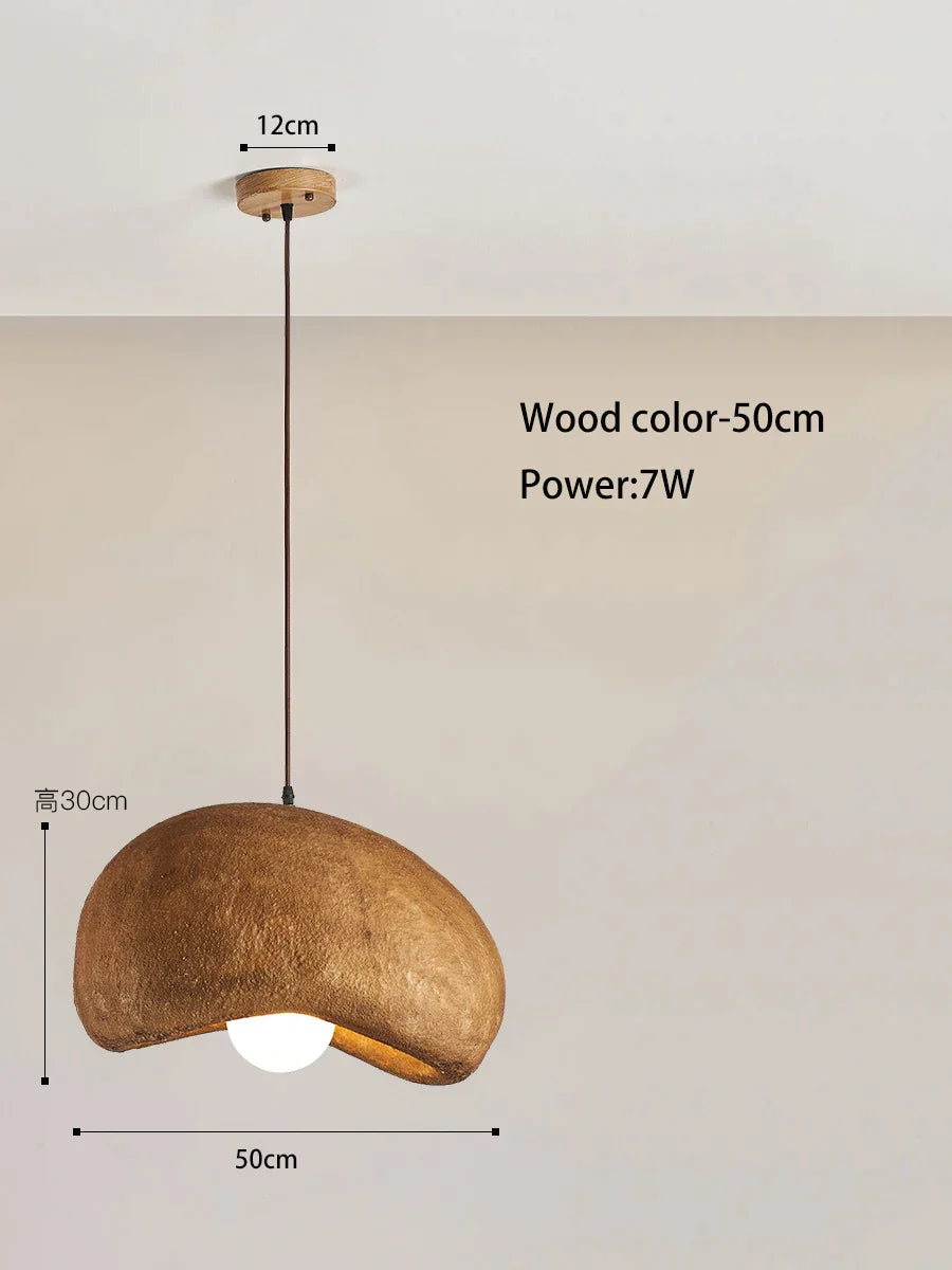 Lámpara colgante LED de cemento DecorBites™ estilo nube color crema - Lámpara colgante moderna