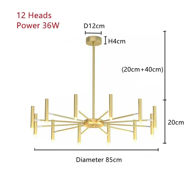 DecorBites™ Art Pendant Chandelier - Nordic LED Indoor Lighting Fixture