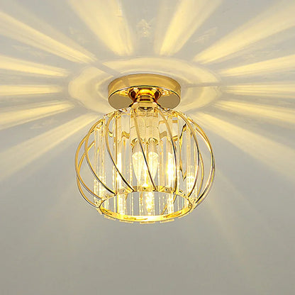 DecorBites™ Crystal Ceiling Lamp: Modern Nordic Aisle Corridor Light for Elegant Home Decor