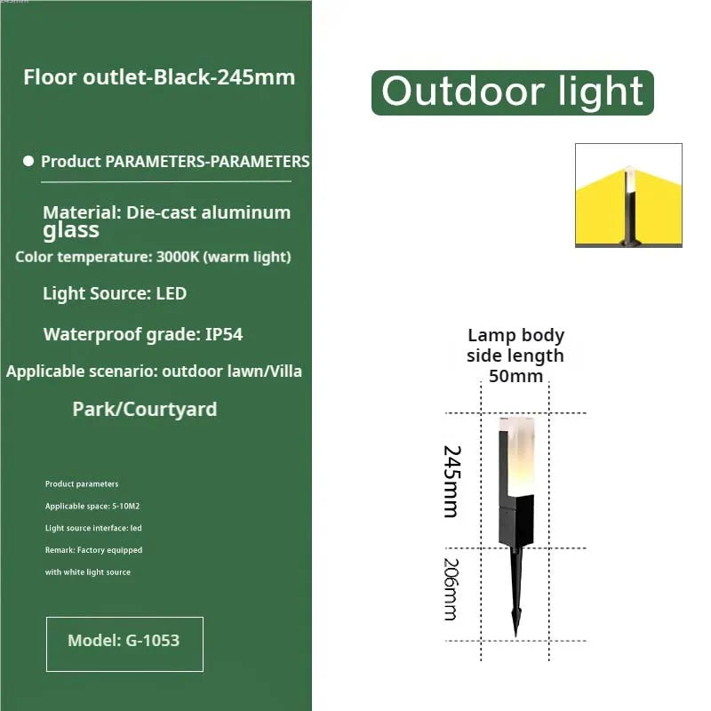Decorbites™ Luces LED para Césped y Patios para Paisajismo de Jardines, Villas, Parques