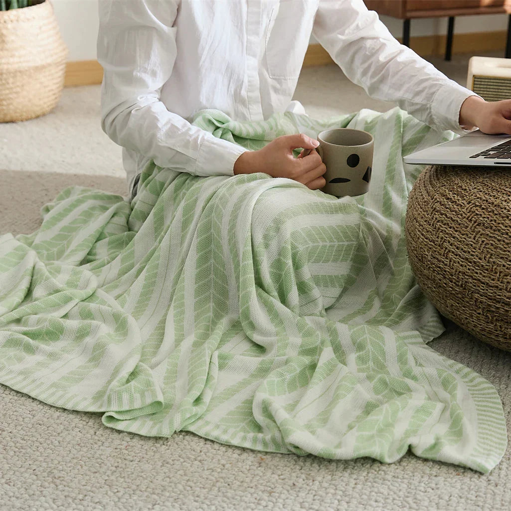 DecorBites™ Bamboo Knitted Cooling Blanket