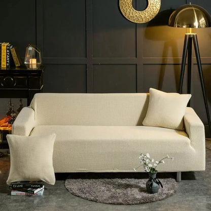 غطاء أريكة DecorBites™ ثلاثي الأبعاد: غطاء أريكة ناعم ومريح من قماش سباندكس مطاطي