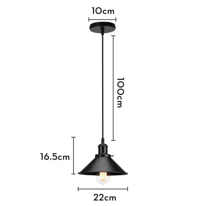 DecorBites™ Iron Pendant Light for Dining Room, Kitchen, and Bedroom