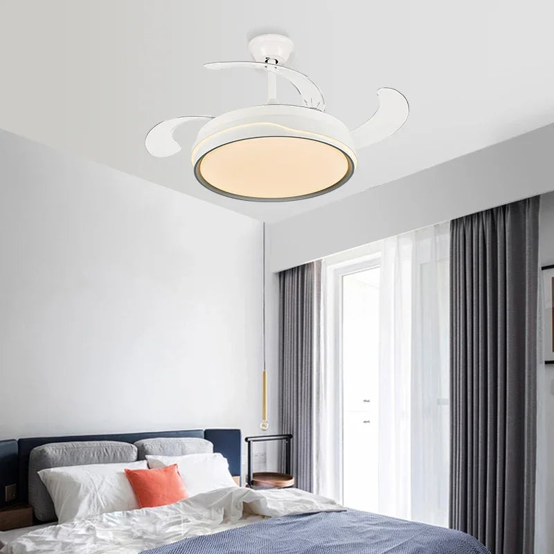 DecorBites™ Ceiling Fan Light Remote Control LED Lamp for Bedroom, Dining Room Home Appliance