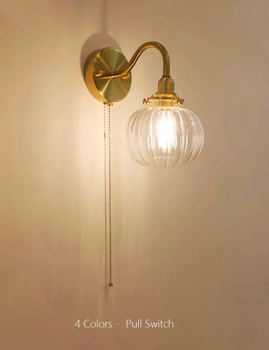 DecorBites™ Glass Decor Wall Sconce Lamp Lighting for Bedroom Living Room