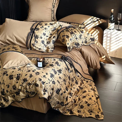 طقم أغطية سرير DecorBites™ من القطن المرقّع، مقاس كينج، كوين، رو، ملاءة كاملة الحجم، غطاء لحاف، غطاء وسادة، بياضات