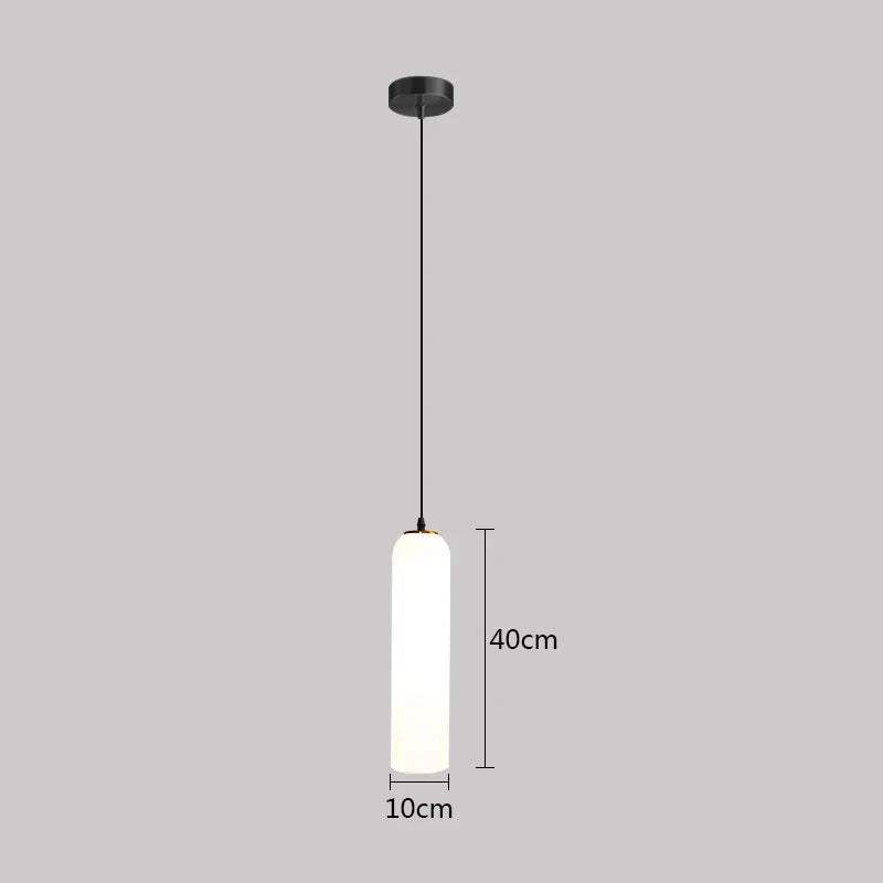 DecorBites™ Green Glass Nordic Pendant Light E27 Suspension Fixture for Living and Bedroom