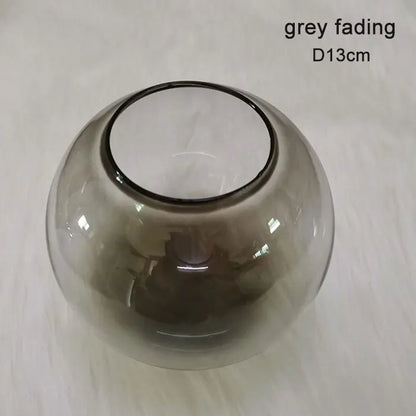 DecorBites™ Glass Shade Replacement for Magic Bean Lighting, 7cm Opening, Smoke Grey Amber Cognac