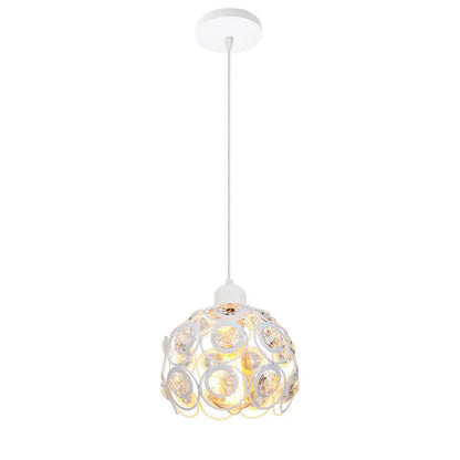 DecorBites™ Crystal K9 Pendant Lamp: Modern Industrial Lighting for Bedroom and Kitchen