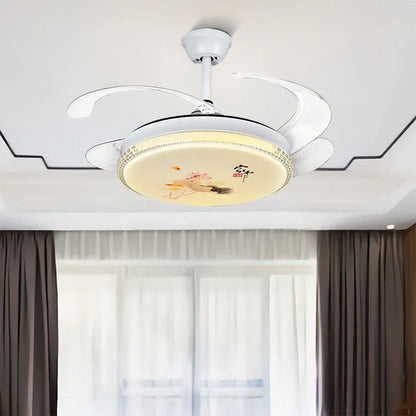 DecorBites™ Dimmable Smart Home Bedroom Ceiling Fan Light with Remote Control