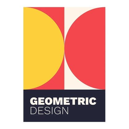 Black & White Minimalist Bauhaus Canvas Print - Posters